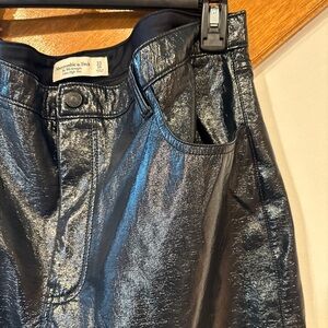 Abercrombie & Fitch 90s Straight Ultra High Rise Black Pant